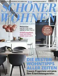 Schöner Wohnen Magazin Februar No 02 2016