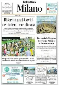 la Repubblica Milano - 1 Agosto 2020