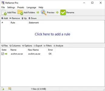 ReNamer Pro 7.4.0 Multilingual + Portable