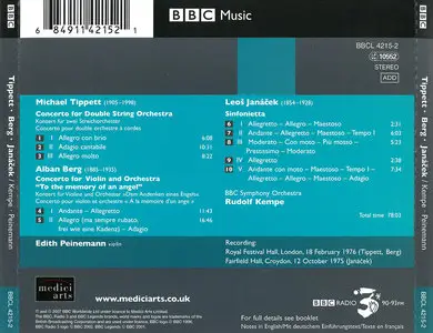 BBC Legends - Rudolf Kempe, Edith Peinemann: Michael Tippett, Alban Berg, Leos Janacek (2007)