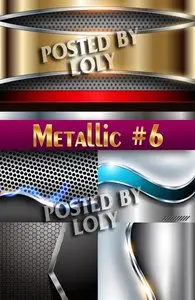 Metallic Backgrounds #6 - Stock Vector