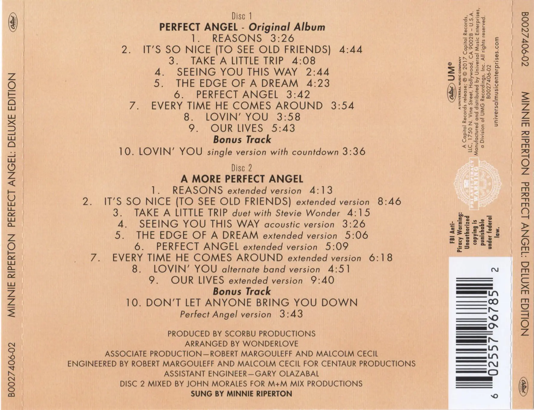 Minnie Riperton - Perfect Angel (1974) [2CD] [2017, Remastered Reissue ...