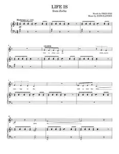 Life Is - Come Fly Away Musical, Frank Sinatra, Kander & Ebb, Liza Minnelli (Piano Vocal)