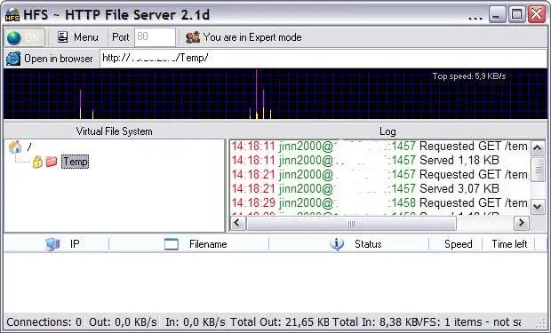 Http File Server 2.2a Build 140 Freeware