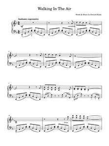 Walking In The Air (theme from The Snowman) - Howard Blake, The Snowman Movie (Piano Solo)