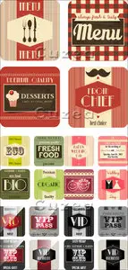 Vector - Menu and VIP card
