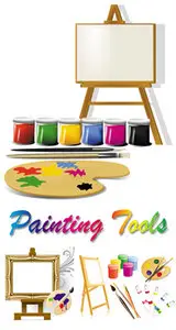 Painting Tools Vector 