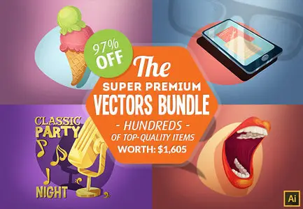 InkyDeals - The Super Premium Vectors Bundle: Hundreds of Top-Quality Items