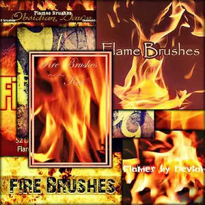 Fire and Flames Photoshop Brushes