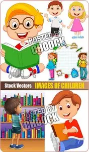 Images of children - Stock Vector