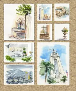 Hakata Good HG-039 Illustration 3 - Scenery