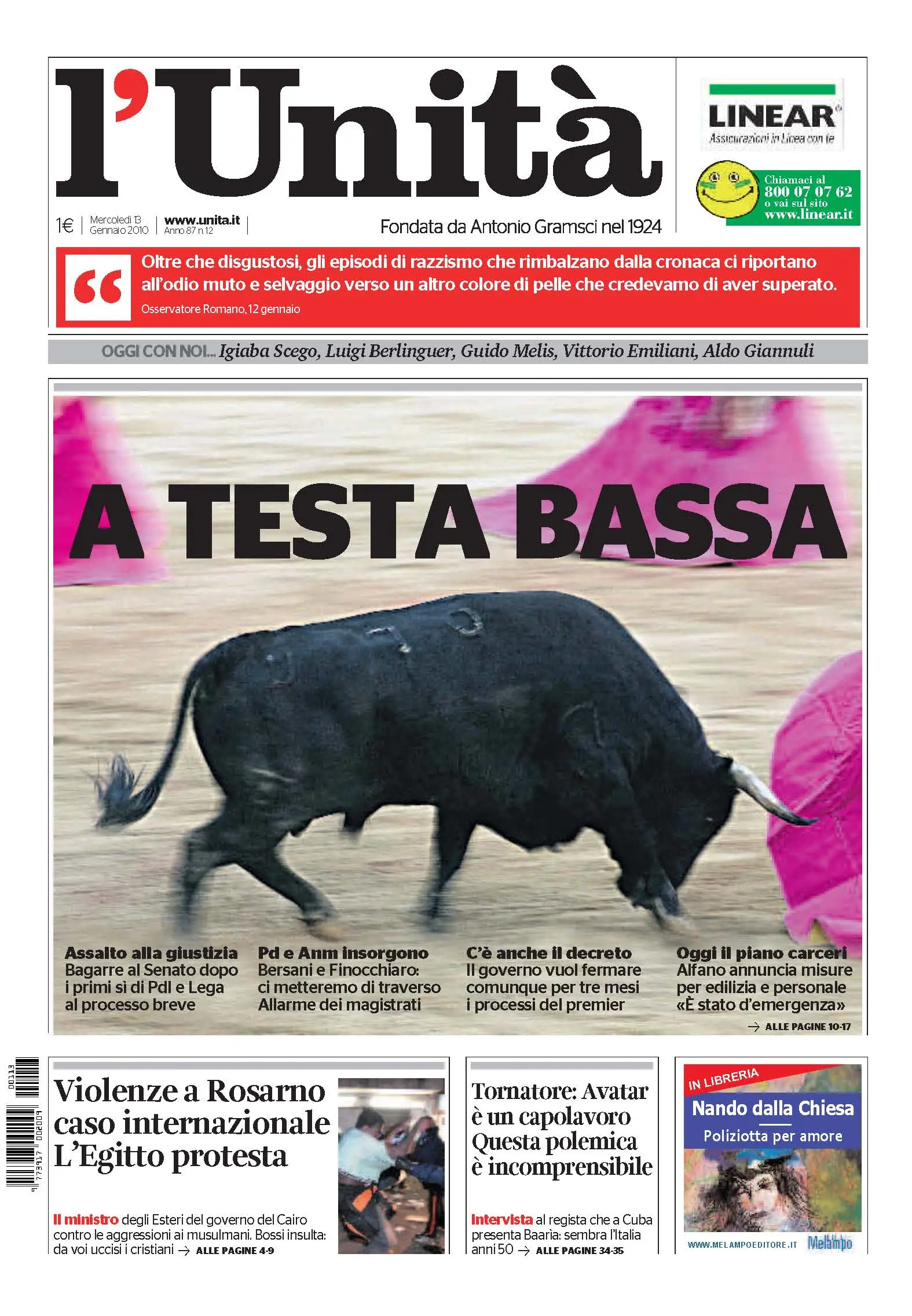 Unità 13.01.2010