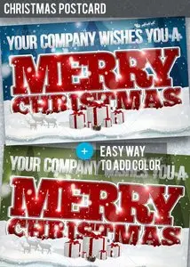 GraphicRiver Christmas Postcard