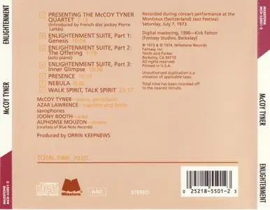 McCoy Tyner - Enlightenment (1973) {Milestone MCD-55001-2 rel 1990}