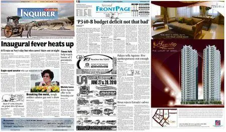Philippine Daily Inquirer – June 27, 2010