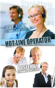 Hot-Line Operator - UHQ Stock Photo