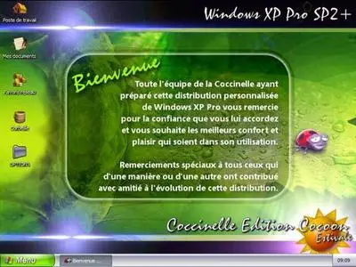 Win XP Pro SP2 Coccinelle Cocoon Estivale FR Version CORPORATE