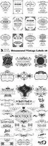 Vectors - Ornamental Vintage Labels 18