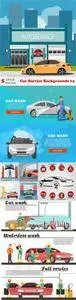 Vectors - Car Service Backgrounds 14