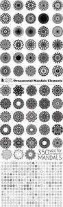 Vectors - Ornamental Mandals Elements