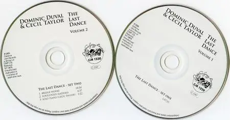 Cecil Taylor & Dominic Duval - The Last Dance Volumes 1 & 2 (2009) {2CD Set Cadence Jazz CJR 1229~30}