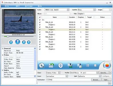 Joboshare DVD to DivX Converter 2.9.7.1027