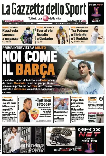La Gazzetta dello Sport (04-07-09)