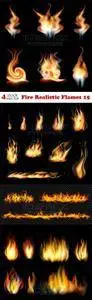 Vectors - Fire Realistic Flames 15