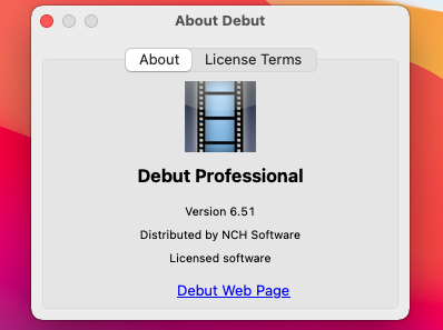 Debut Professional 6.51 macOS