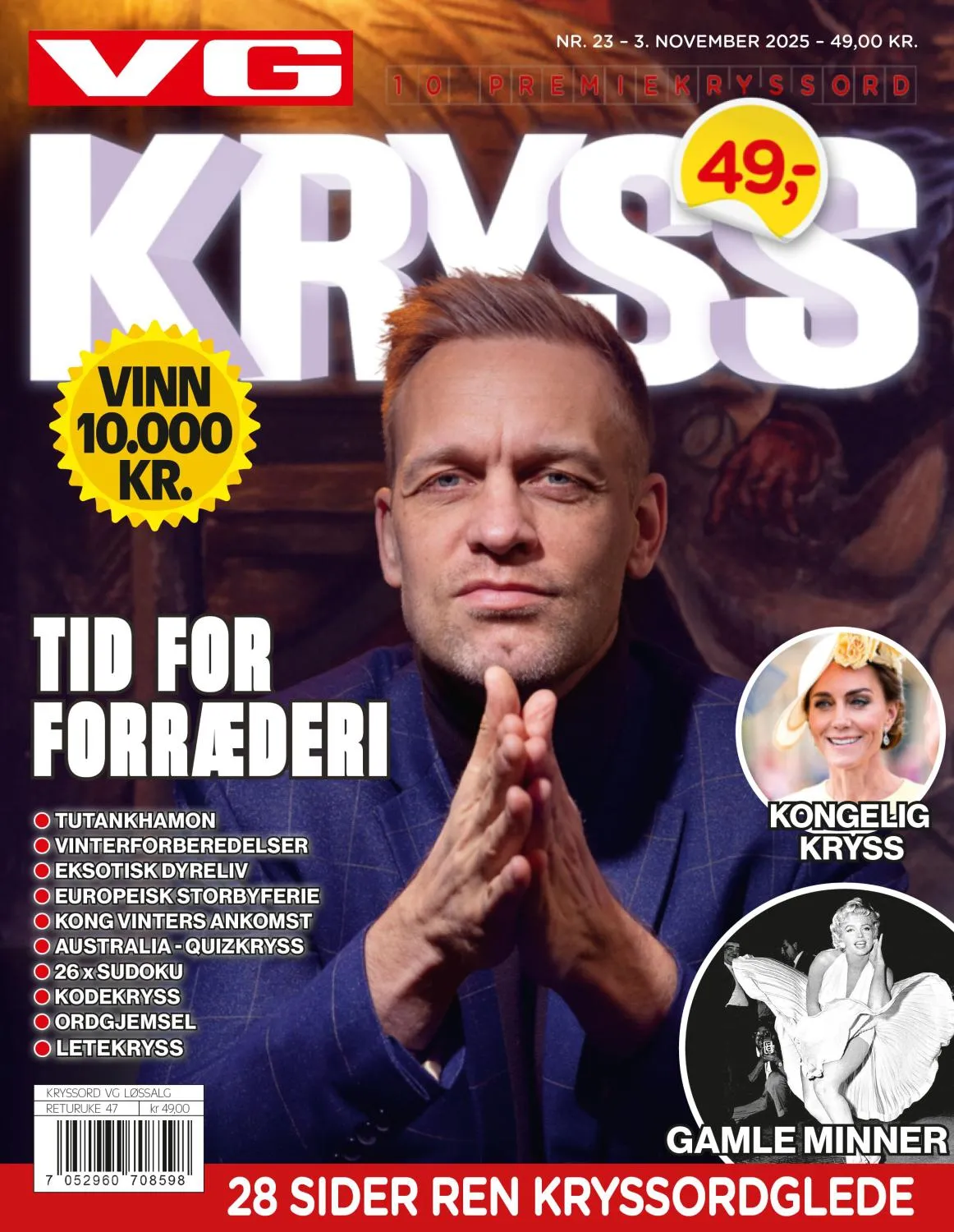 VG Kryssord - 3 November 2025