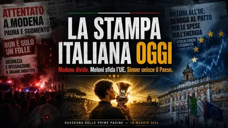 La stampa italiana oggi: Modena divide, Meloni sfida l’UE, Sinner unisce il Paese