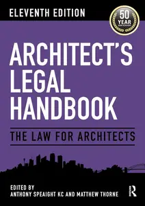 Architect's Legal Handbook: The Law for Architects, 11th Edition