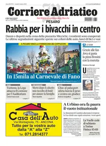 Corriere Adriatico Pesaro - 3 Marzo 2025