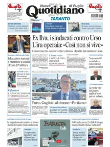 Quotidiano di Puglia Taranto - 13 Novembre 2025