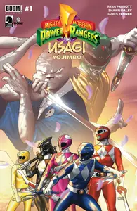 Mighty Morphin Power Rangers-Usagi Yojimbo 001 2024 5 covers Digital dekabro