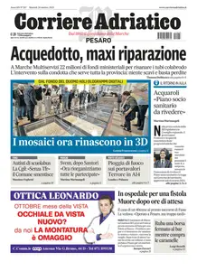Corriere Adriatico Pesaro - 28 Ottobre 2025