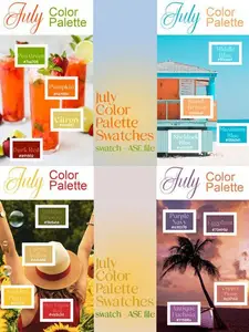 July Color Palette Swatches for Photoshop