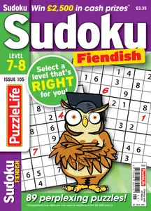 PuzzleLife Sudoku Fiendish - February 2025