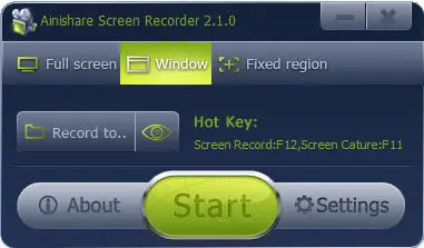 Ainishare Screen Recorder 2.1.0