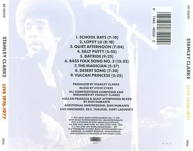 Stanley Clarke - Live (1976-1977) {Epic}