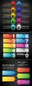 Color Website Buttons Vector