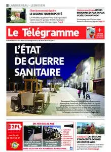 Le Télégramme Landerneau - Lesneven – 17 mars 2020