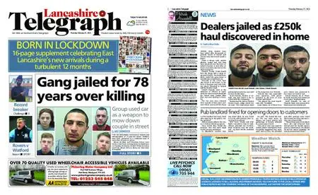 Lancashire Telegraph (Blackburn, Darwen, Hyndburn, Ribble Valley) – February 25, 2021