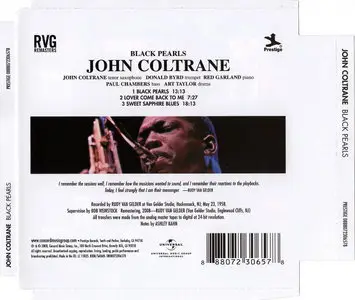 John Coltrane - Black Pearls (1958) {2008 Prestige Rudy Van Gelder Remaster}