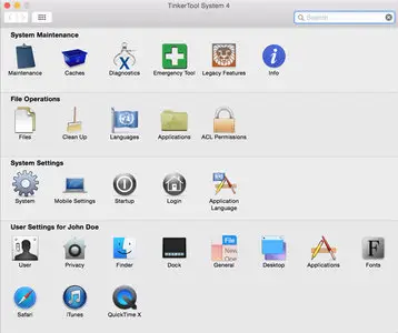 TinkerTool System 4.11 Build 150417 Multilangual Mac OS X