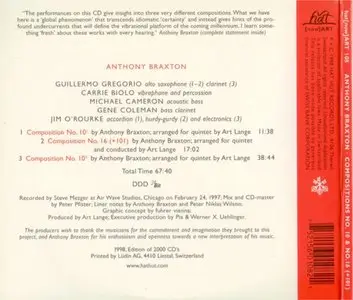 Anthony Braxton - Compositions No. 10 & No. 16 (+101) (1998)