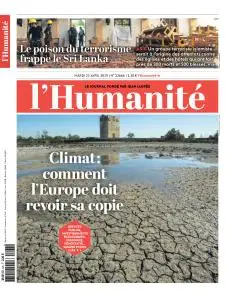 L'Humanite du Mardi 23 Avril 2019