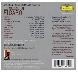 Nikolaus Harnoncourt, Wiener Philharmoniker - Wolfgang Amadeus Mozart: Le nozze di Figaro (2007)