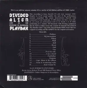 Daevid Allen - Divided Alien Playbax: The Mistake Club (CD1) (2004) {Bananamoon Obscura No. 8} Re-Up
