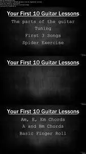 Your First 10 Guitar Lessons - Learn how to play guitar